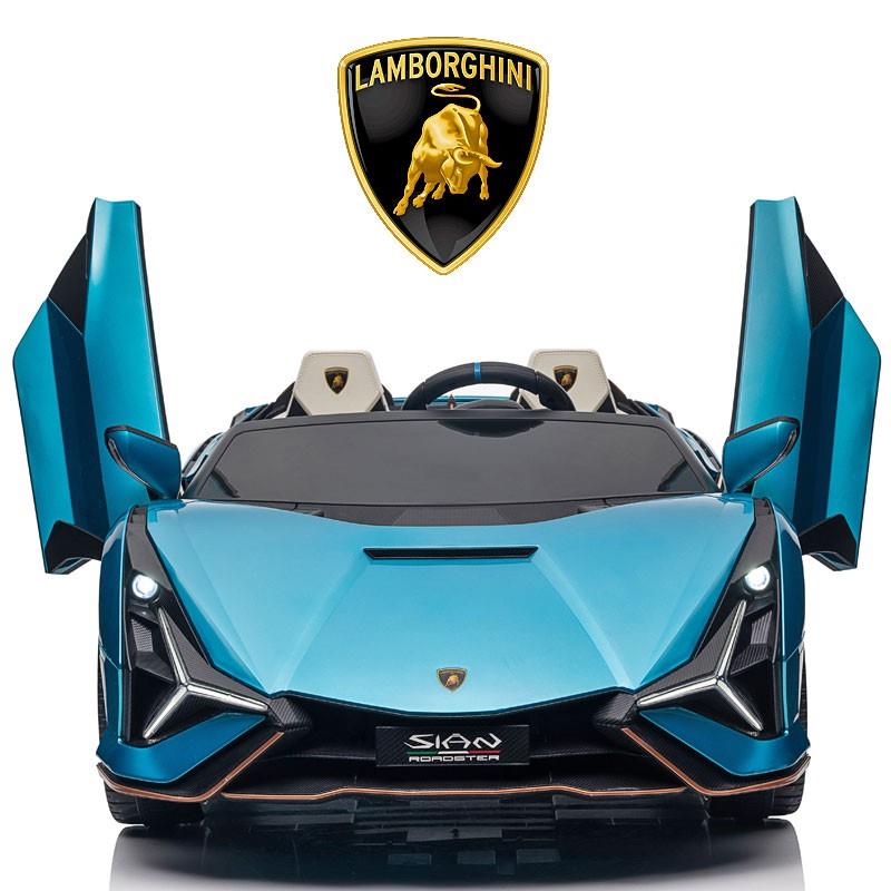 高档双人座兰博基尼童电动汽车四轮玩坐具可大人带遥宝宝儿亲子控