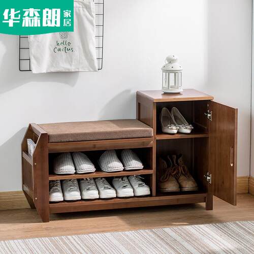 换鞋凳鞋柜进门穿鞋凳收纳凳新中式长凳多功能门口可坐储物凳鞋架