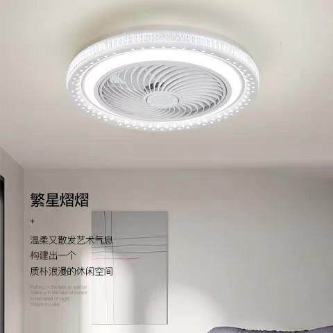 卧主室灯风房扇灯新款家用餐厅灯约现代儿童吸顶风扇灯中无品牌/