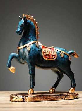 马摆件客厅玄关工艺品房间公司乔迁新店开业礼品办公室桌装饰摆设