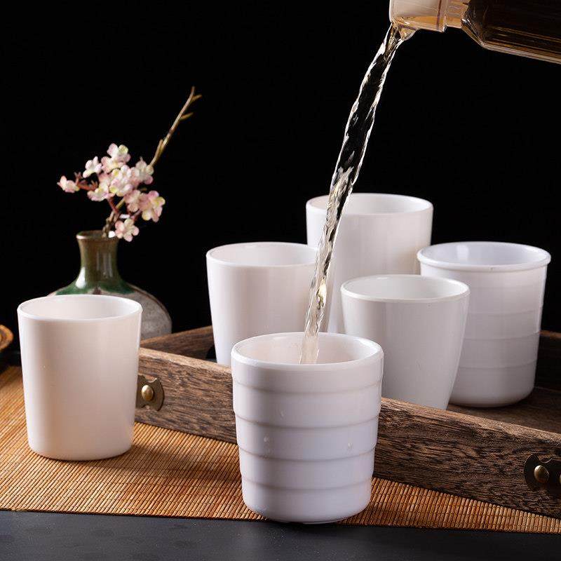 三聚氰胺白杯火锅店酒店餐厅水杯塑料餐具防摔杯商业茶杯20祇,餐饮具,马克杯,淘宝优惠券,粉丝福利购,淘宝优惠卷