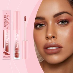 ZEPHOCO Maroon Matte Lip Gloss - A moisturizing, silky, and