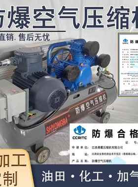 SHYONGBA防爆空气压缩机 勇霸EXYB-7.5A防爆空压机 整机防爆