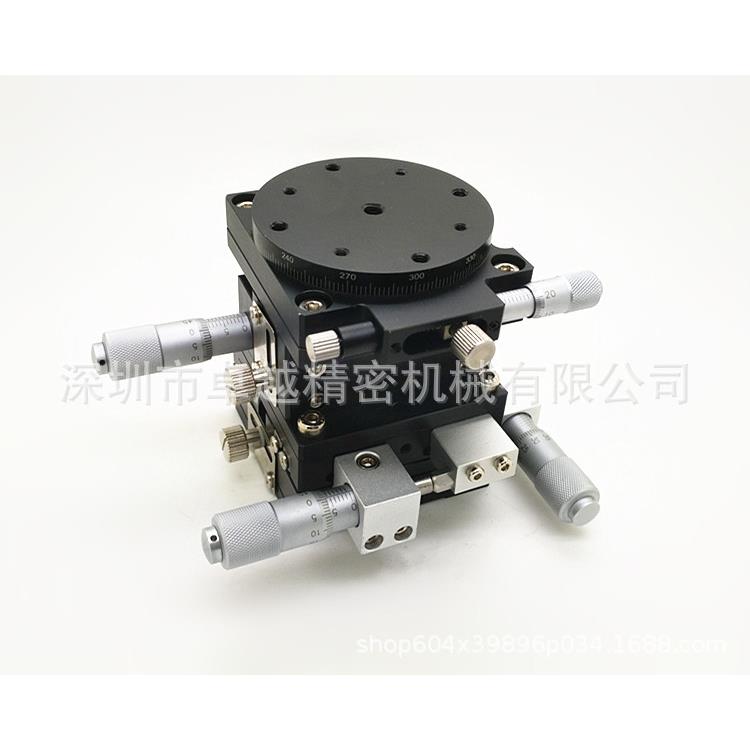 XYZR轴60*60LT60-R交叉滚子导轨微调平台LT60-RM位移平台滑台
