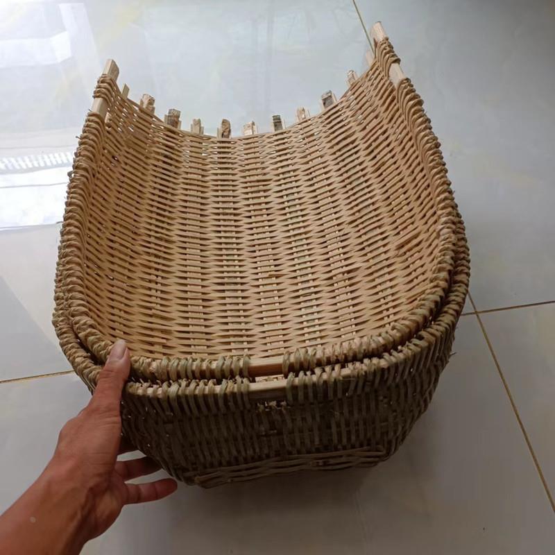 竹编撮箕农用挑土挑泥沙箢箕粪箕坑篼畚箕戳箕簸箕挑工地建筑垃圾