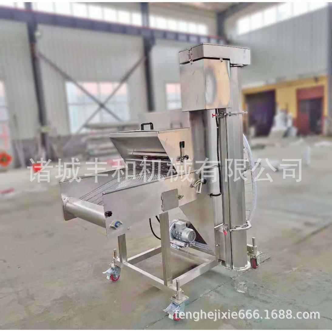 供应全自动上面包糠机 热狗棒上浆裹糠机 不锈钢肉制品上浆上糠机