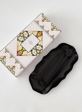 跨境香薰蜡烛工具四件套装灭烛器灭烛罩灭烛勾灭烛剪金属托盘现货