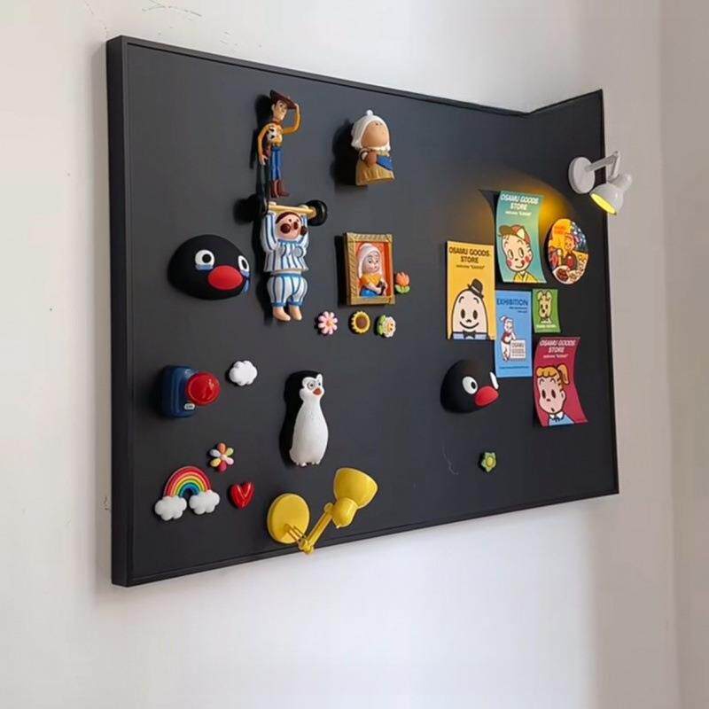 磁吸黑板电表箱遮丑配电箱遮挡装饰画免打孔新款冰箱贴展示板