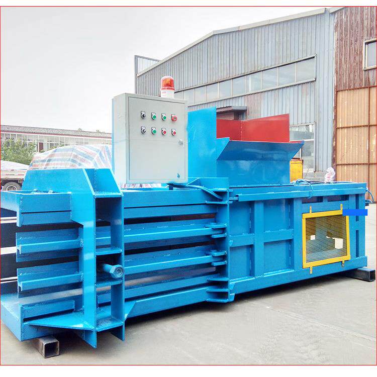 卧式废纸壳液压打包机100吨铝罐八宝粥罐矿泉水瓶压缩编织袋打包