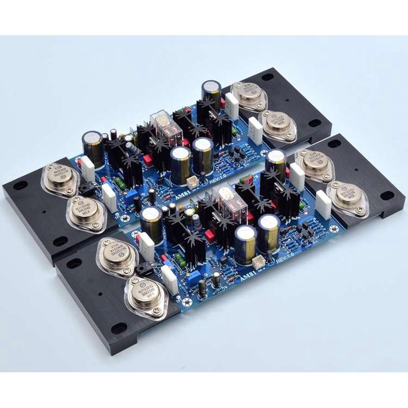 A81HiFi发烧级金封管后级功放板大功率 可调纯甲类 带保护电路