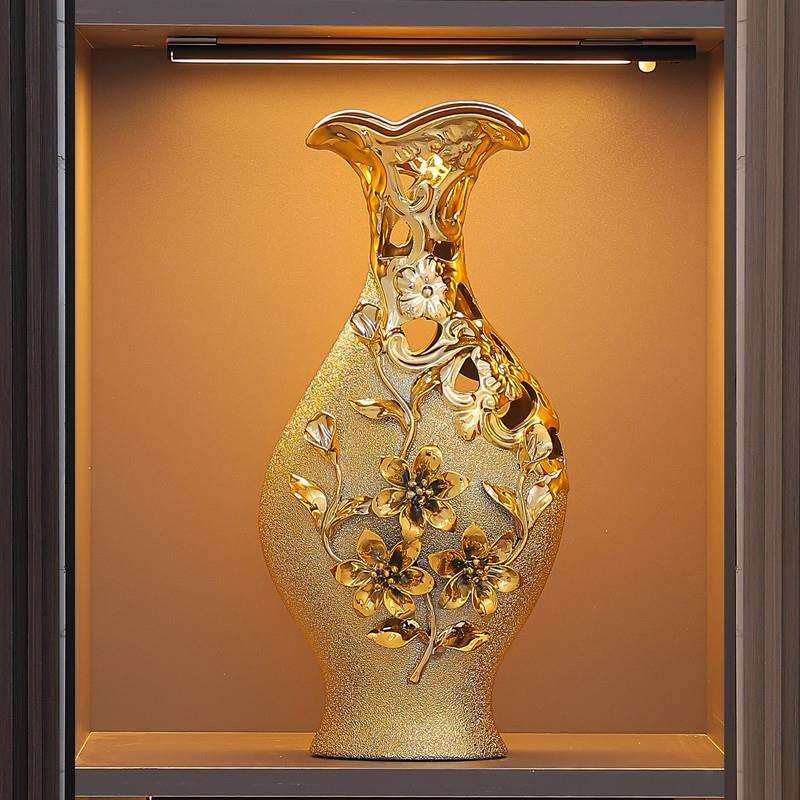 欧式餐桌花瓶摆件插花客厅装饰玄关办公室酒店陶瓷摆设工艺品