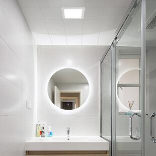 厨房0x30开孔25 led厨卫嵌入见描述灯式 29方形吸顶灯平板 卡扣式 式