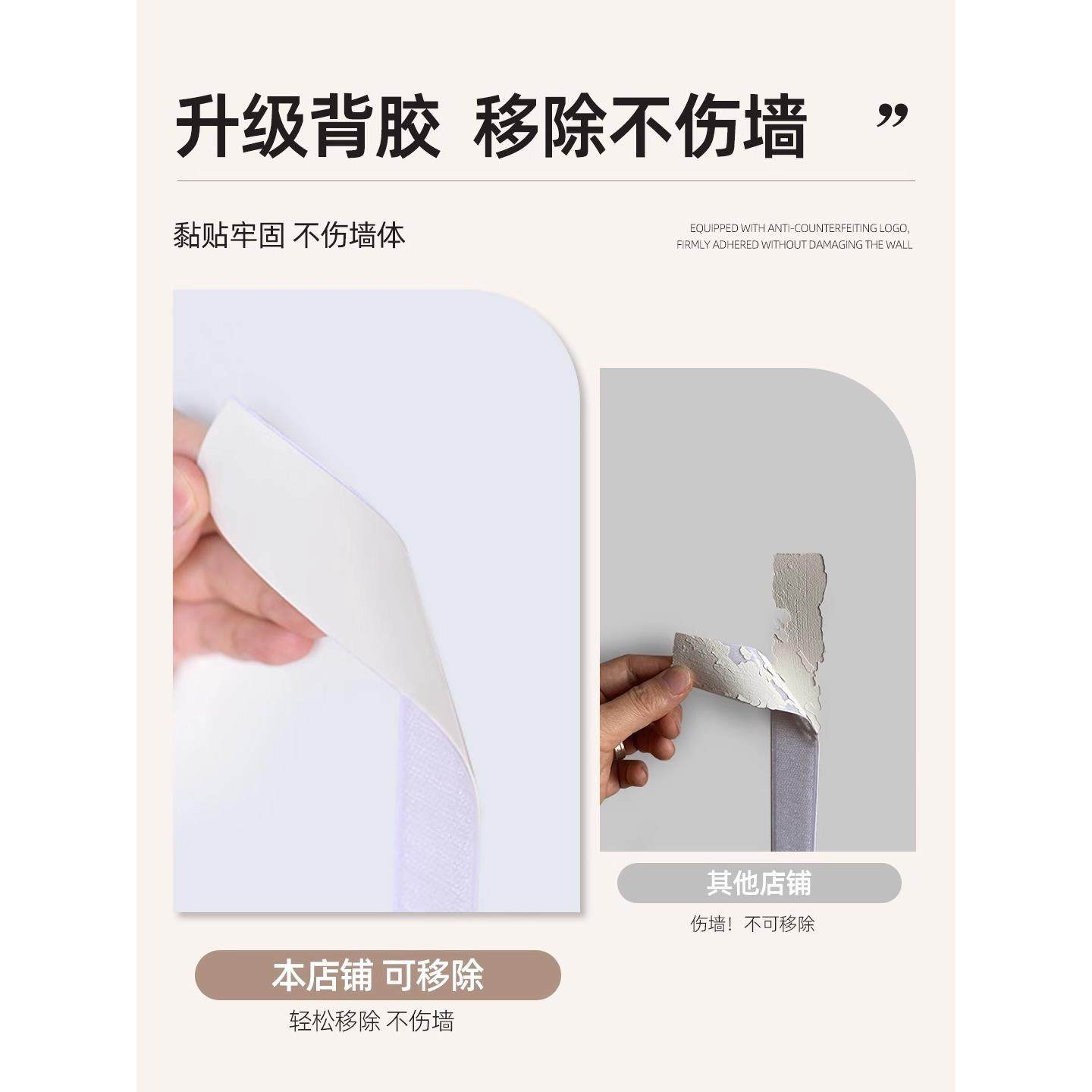 墙毛毡QSY卧室照片组合相框毛毡景墙板贴展示墙背板装饰创意墙面