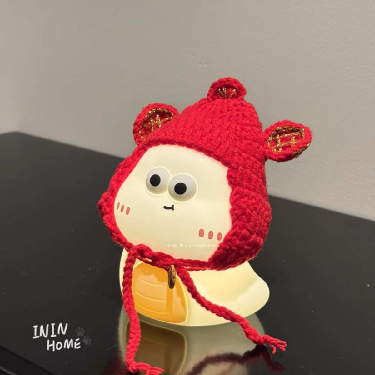 财神小夜灯卧室睡眠灯氛围感新年摆件卡通小蛇护眼小夜灯声控智能
