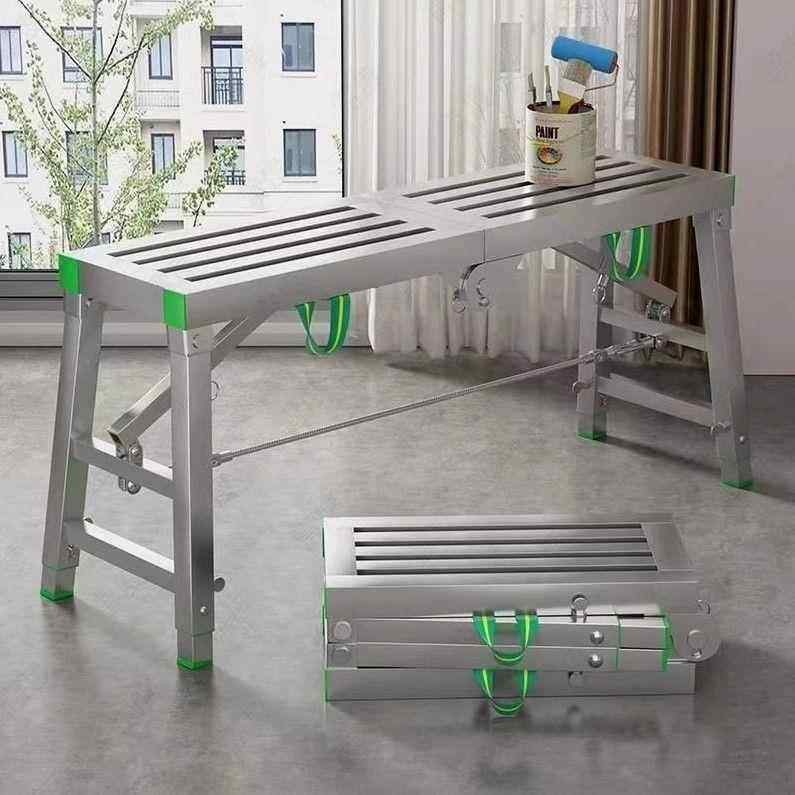 折叠强马装凳升降加厚脚手架特厚支撑刮腻子加内伸缩修AEF梯子平