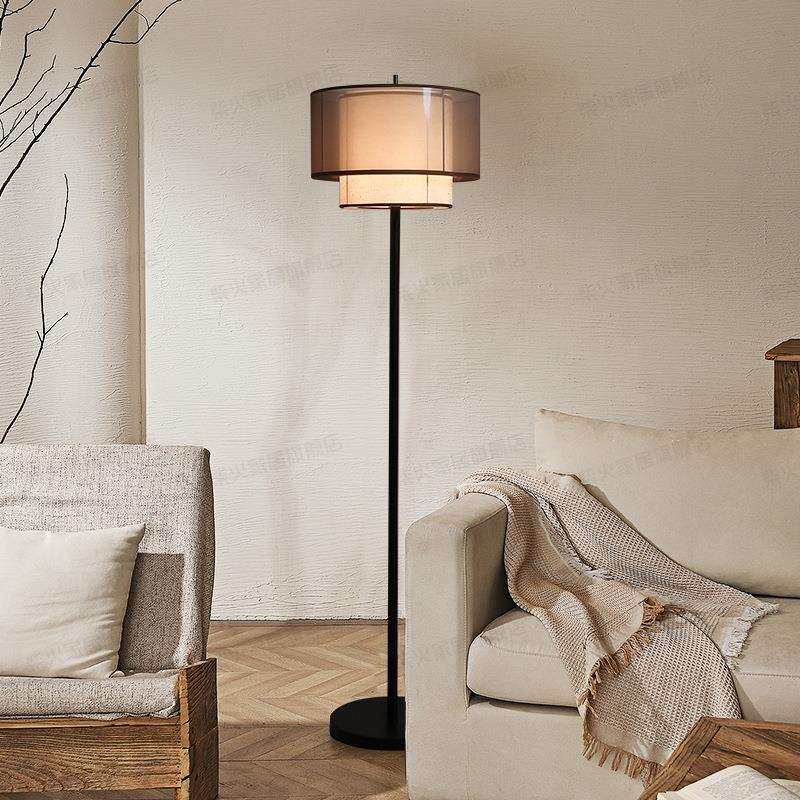 客厅落地灯法式中古风复古高级感沙发旁灯书房卧室氛围感装饰灯具