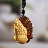 黄杨木雕魔一念之间把玩件手把件男士 汽车挂件 木质随身人物中式