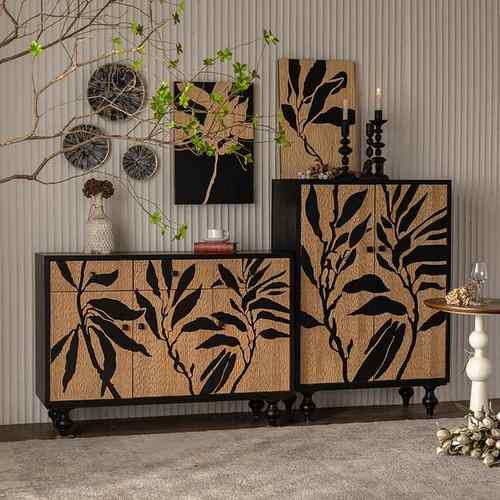 美式木雕花入型户玄关柜客实厅抽屉收纳储物LLF宿柜小户中古民餐