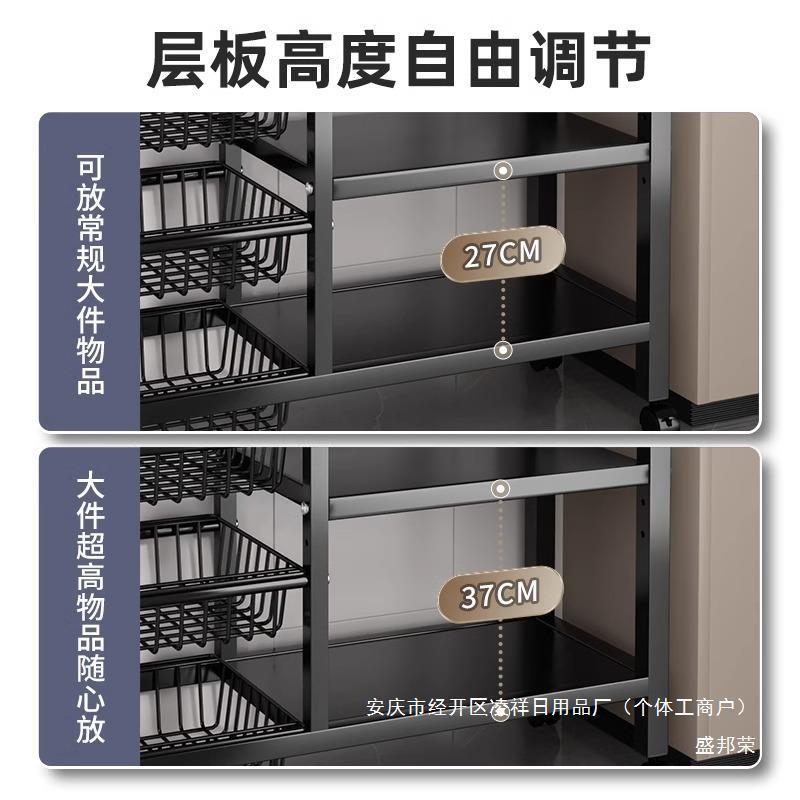 动微波收炉家移用AL775551诉架言果落地厨房置物架纳蔬菜不锈钢多