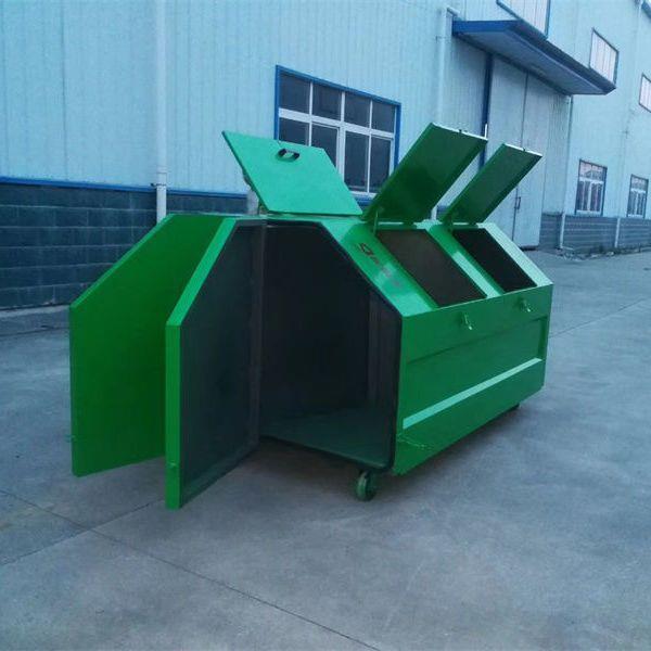 分类大容量垃圾箱户外环卫垃圾箱勾臂式垃圾箱车载干湿两用垃圾桶