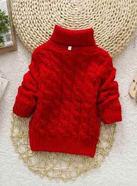 F Kids Girl Sweater Tricots Turtleneck Pullover Baby Winter