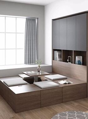 物.榻榻米床衣柜一体卧室CPK魔储拼接床现代简约小方间高房箱体床