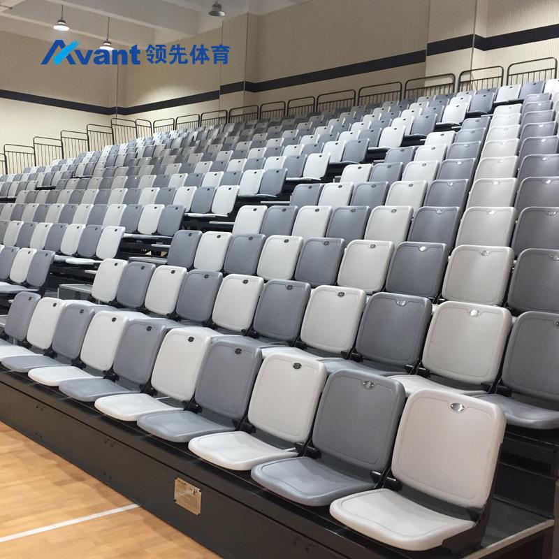 活动看台厂家 深圳电动可伸缩看台座椅 多功能体育馆活动观众座椅