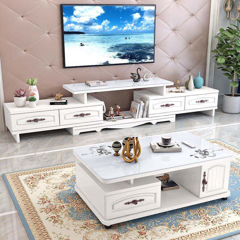 茶几电视柜组合套装钢化玻璃现代简约创意茶几客厅大小户型茶几桌