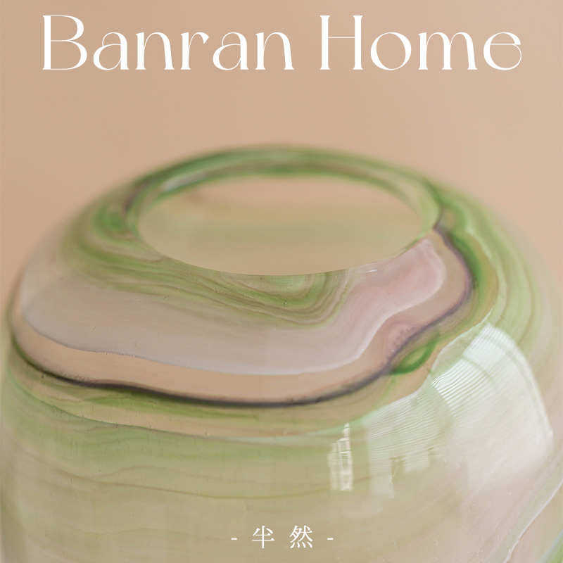 法式中古玻璃花瓶摆件轻奢高级感客厅水养插花装饰花器样板间摆设,家居饰品,花瓶,淘宝优惠券,粉丝福利购,淘宝优惠卷