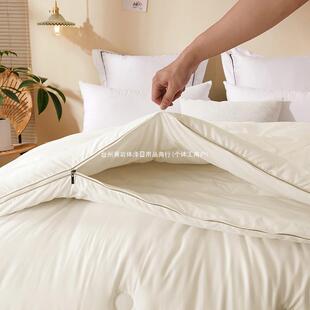 手工蚕丝被100桑蚕丝被子母被二合一拉链款双人春秋被芯四季通用