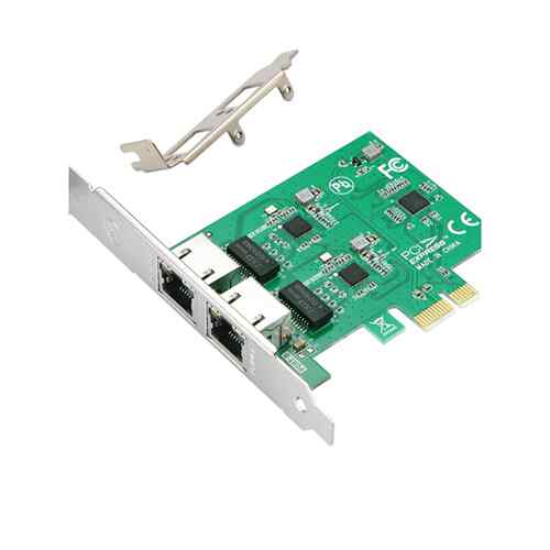 Rtl8111双端口千兆网卡Pci-E X1接口千兆网卡服务器网卡聚合软路由