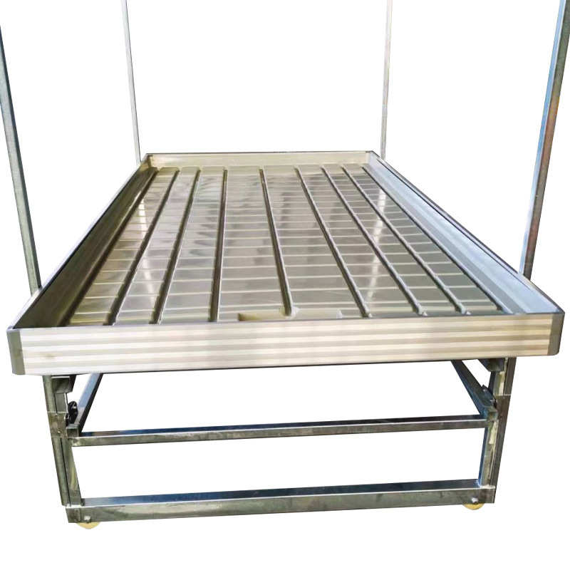 多层温室蔬菜轨道苗床可移动花卉潮汐苗盘大棚种植架潮汐苗盘