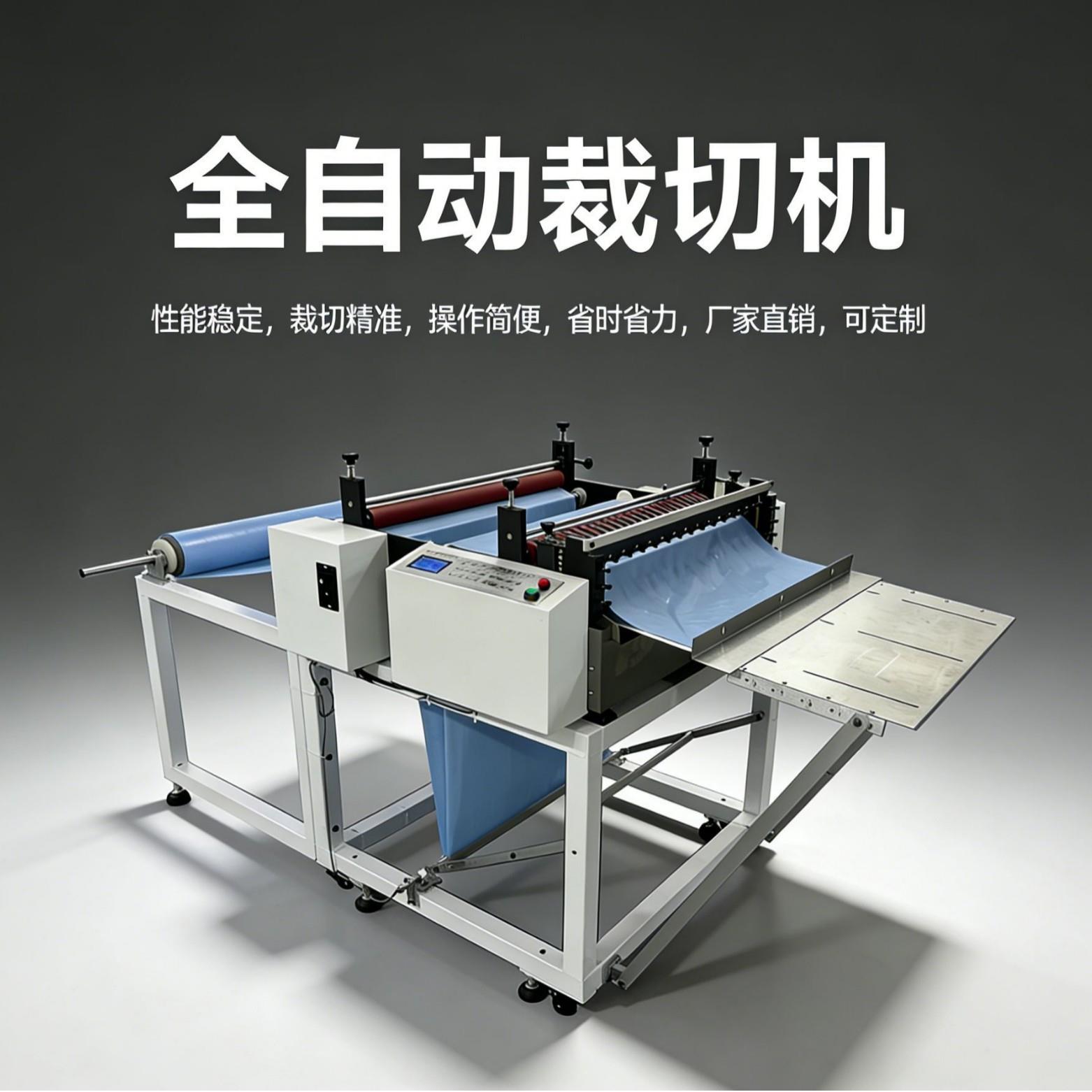 厂家无纺布裁切一体机油画布图案全自动纠边裁切机PE膜自动裁