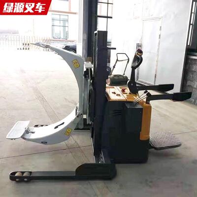 供应全电动油桶堆车YL600A多功能全自动油桶翻转倒料车电动叉车