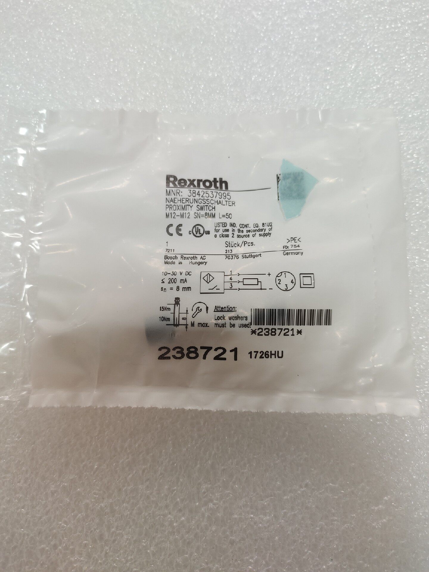 Rexroth力士乐 3842537995  全新原装正品