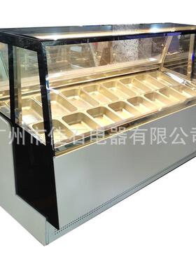 新款 16盘硬冰激凌陈列柜 Gelato showcase R290 冰淇淋展示柜