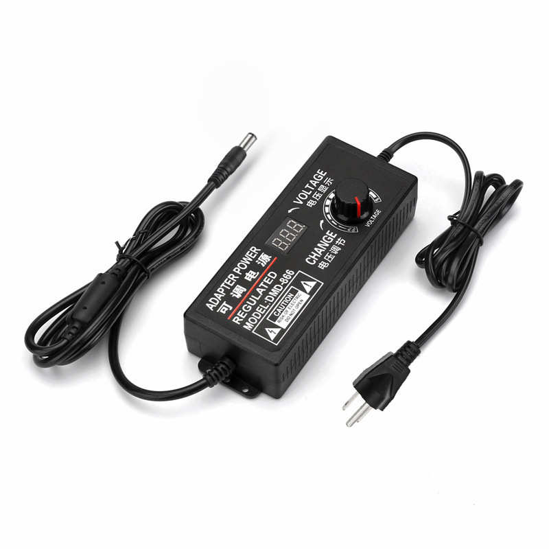 现货3-12V8A可调电源带功率显示 交流转直流桌面式可调电源适配器
