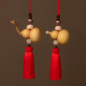 天然不开口葫芦挂件门对门大门对客厅厕所卧室门财源流苏挂饰摆件