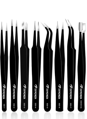 拓伏锐（TOPFORZA）TZ-4510 不锈钢镊子撬棒防静电10件套