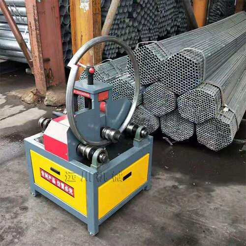 大管径弯弧机 方管圆管弯大弧机 液压三轮卧式盘管设备钢管盘圆机
