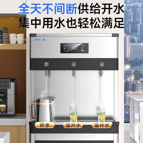 能饮水机用工大厂商IVK车间驰工业直饮机型学校冷热水净水器烧开