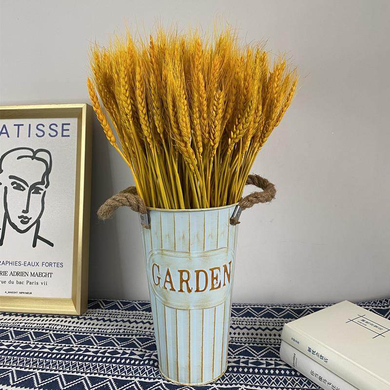 天然金色麦穗干花花束开业大麦客厅田园装饰摆件插花花蓝草编花盆,家居饰品,餐桌花艺,淘宝优惠券,粉丝福利购,淘宝优惠卷