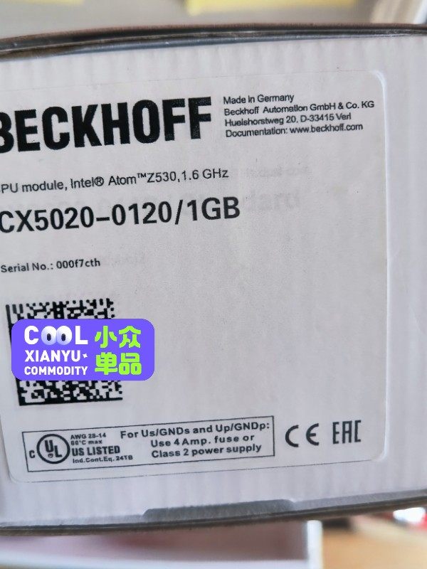 倍福，CX5020-0120/1GB，全新