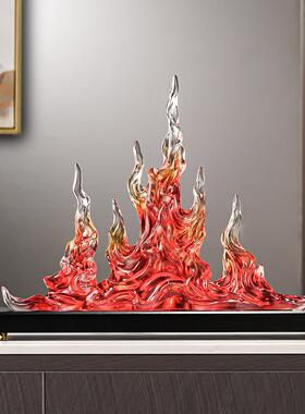 红红火火招财摆件客厅玄关电视柜办公室前台桌面装饰乔迁开 业礼