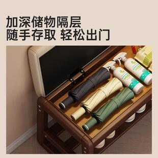 实ZX2071木换鞋凳可坐式鞋轻奢高级感软包长条进凳家用入户沙门发