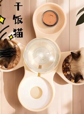 New Automatic Cat Feeder and Water Dispenser Set - 3 Bowls,