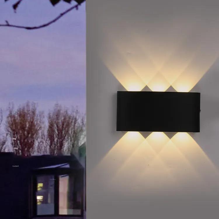 led室外防潮壁灯防水阳台过道楼梯极简双头外墙上下发光防水防潮
