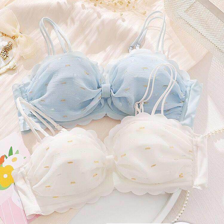 内衣女小胸聚拢美背无钢圈上托防下垂收副乳无肩带防滑文胸罩套装