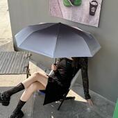黑醋栗渐层雨伞女生高级感晴雨两用伞ins学生防晒自动折叠遮阳伞