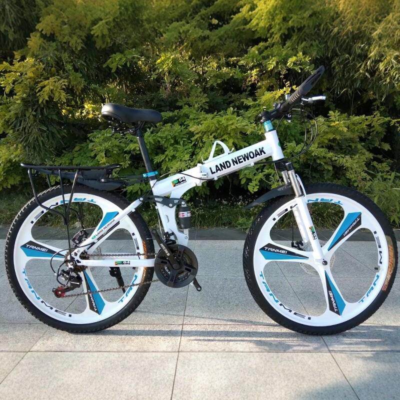 折叠登山车26寸24寸登山自行车前后双减震单车碟煞变速男女公路车